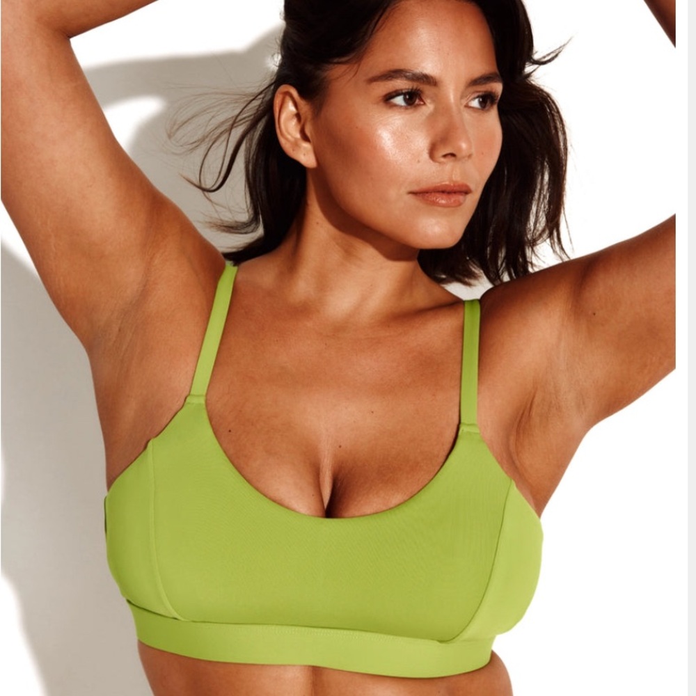 Knix Green Bikini with Seamless Design and Scoop Neckline
